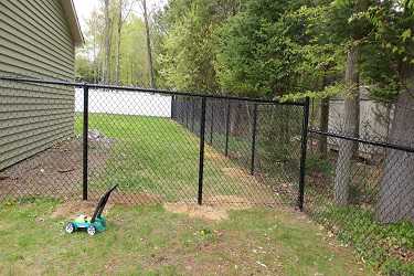 Clôture en maille de chaîne (broche) pour délimitation de terrain
