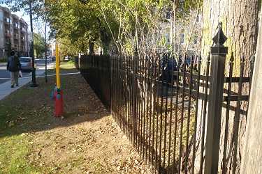 Clôture en fer forgé ornementale de style classique