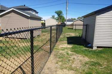 Clôture Frost noire résidentielle pour délimitation de terrain