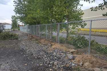 Clôture en mailles de chaîne galvanisée durable