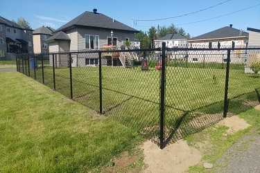 Clôture à mailles de chaîne durable sur la Rive-Nord